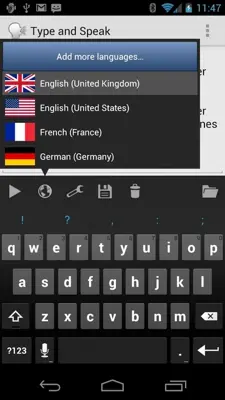 Type and Speak android App screenshot 3